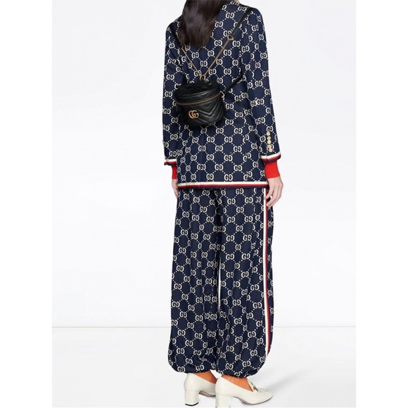 Gucci New With Box GG Marmont Black Leather Vanity Case Backpack - Picture 6 of 13